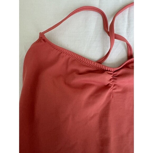Eberjey swimsuit Smooth One Piece redwood size M pink reddish backless design - Picture 6 of 9